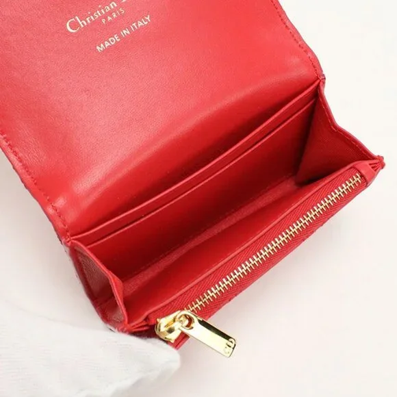 Dior Glycine Wallet Caro Bifold Lambskin - Picture 3 of 6